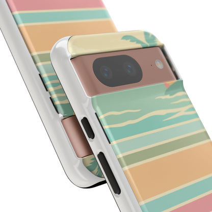 Tough Case — Retro Pastel Sunset Palm Tree Phone Case