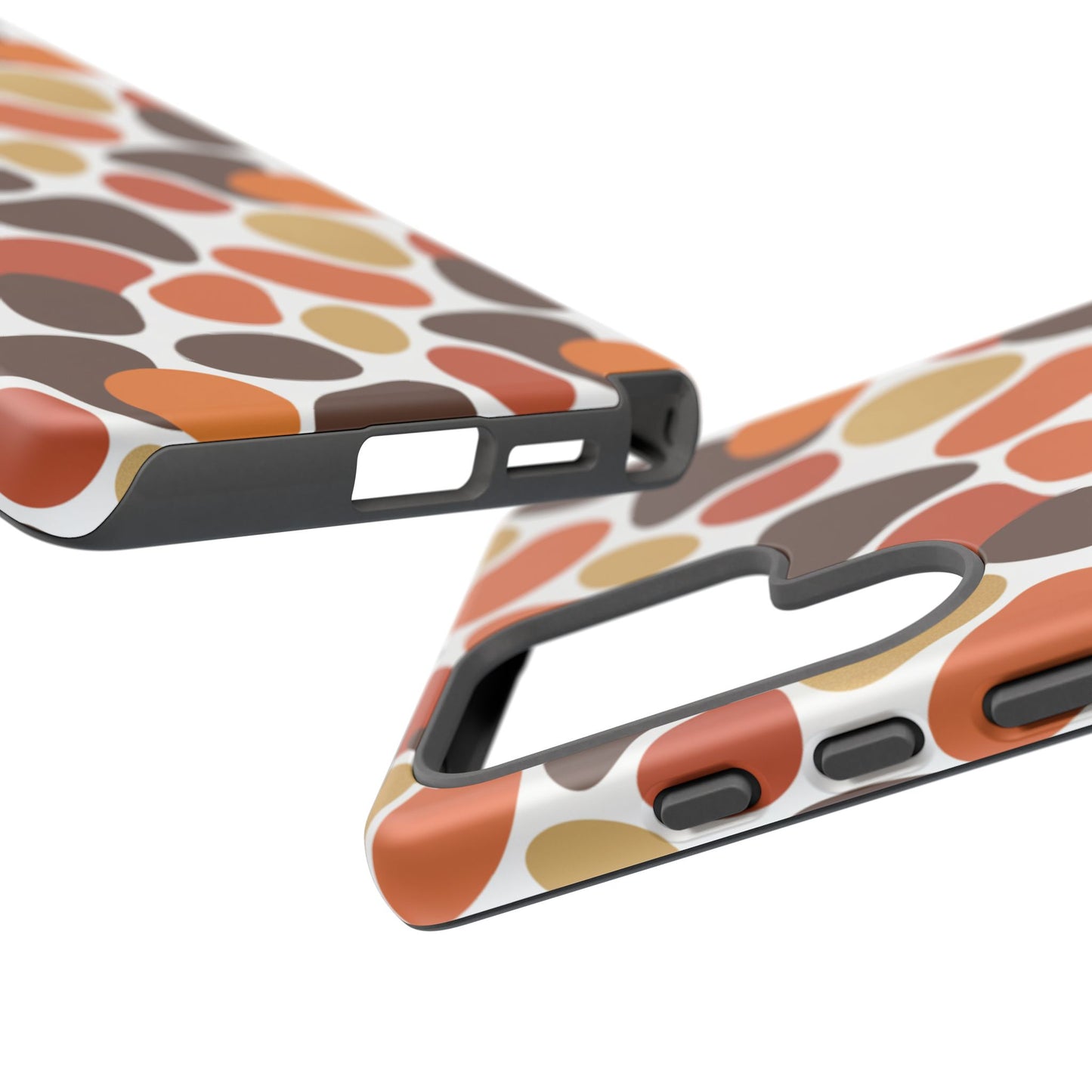 Phone Case — Retro Pebble Pattern in Warm Autumn Colors