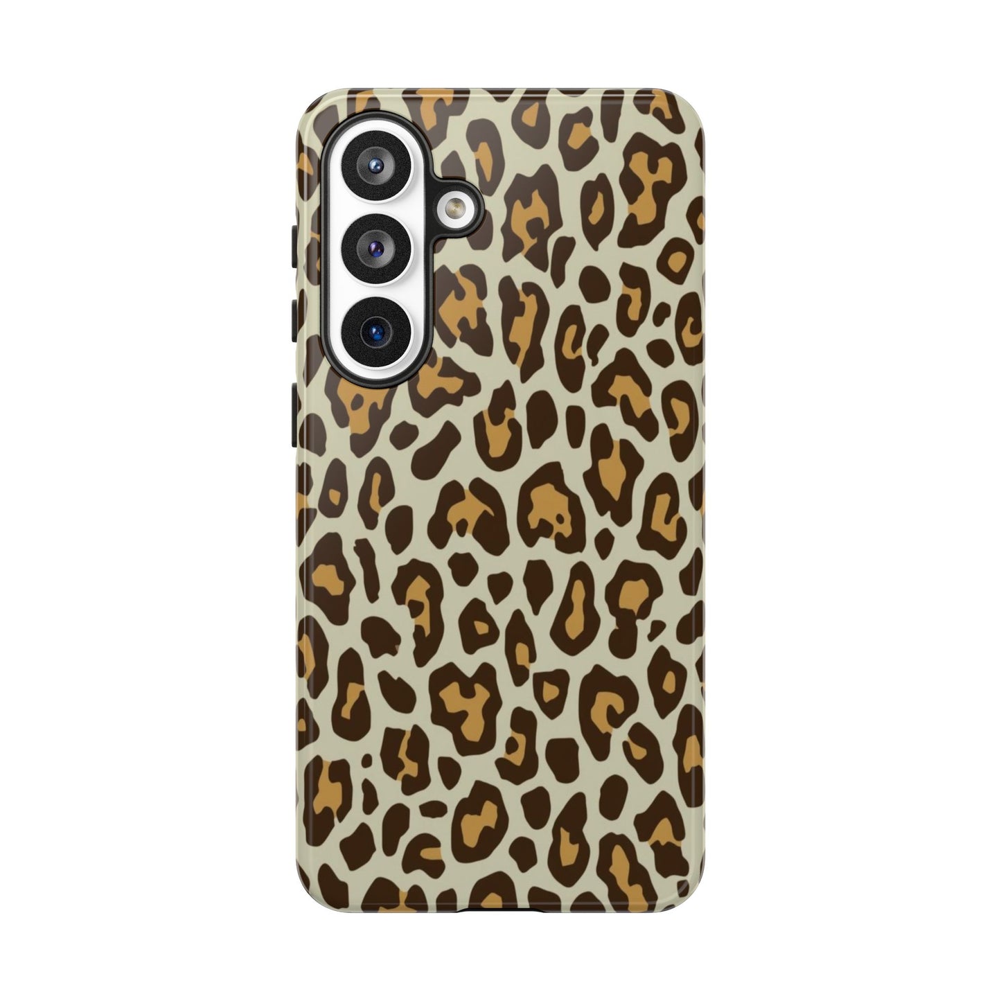 Leopard Print Tough Phone Case — Durable Protective Animal Print Case