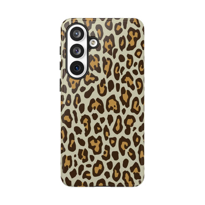 Leopard Print Tough Phone Case — Durable Protective Animal Print Case