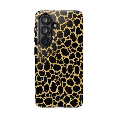 Giraffe Print Tough Phone Case — Durable Leopard-Style Protective Cover