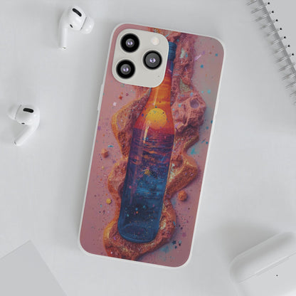 Phone Case — Surreal Sunset Bottle Art Flexible Protective Cover