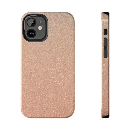 Glitter Rose Gold Tough Phone Case — Sparkling Protective iPhone Cover