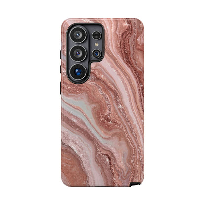 Rose Gold Marble Tough Phone Case