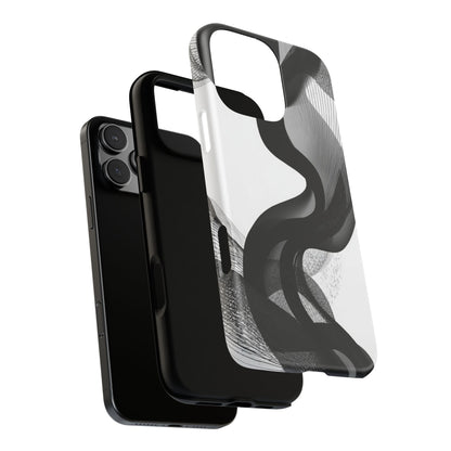 Phone Case — Monochrome Abstract Protective Cover