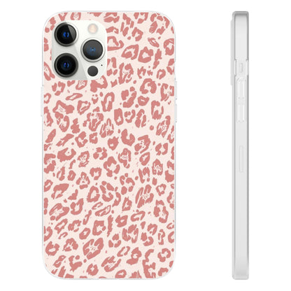Pink Leopard Print Phone Case – Slim Flexible Protective Cover