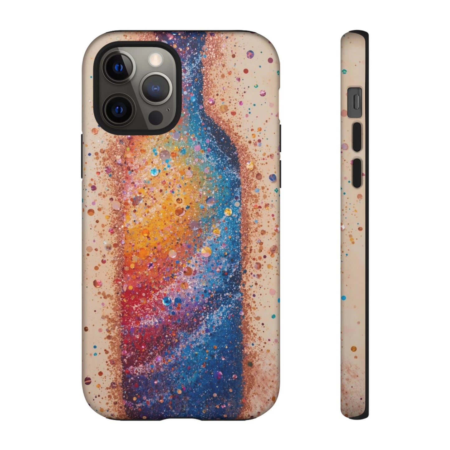 Galaxy Bottle Tough Phone Case — Colorful Nebula Splash iPhone Cover