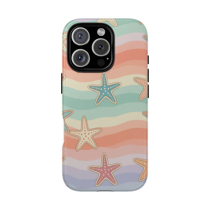 Starfish Wave Tough Phone Case — Pastel Beach Protective Cover