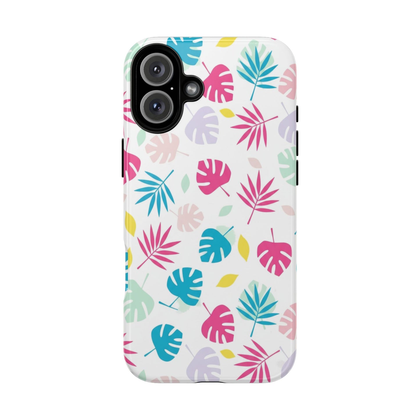 Tropical Leaf Phone Case — Colorful Pastel Monstera & Palm iPhone Case