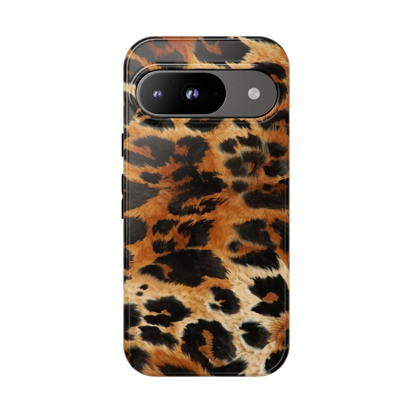 Leopard Print Tough Phone Case – Rugged Protective iPhone Cover