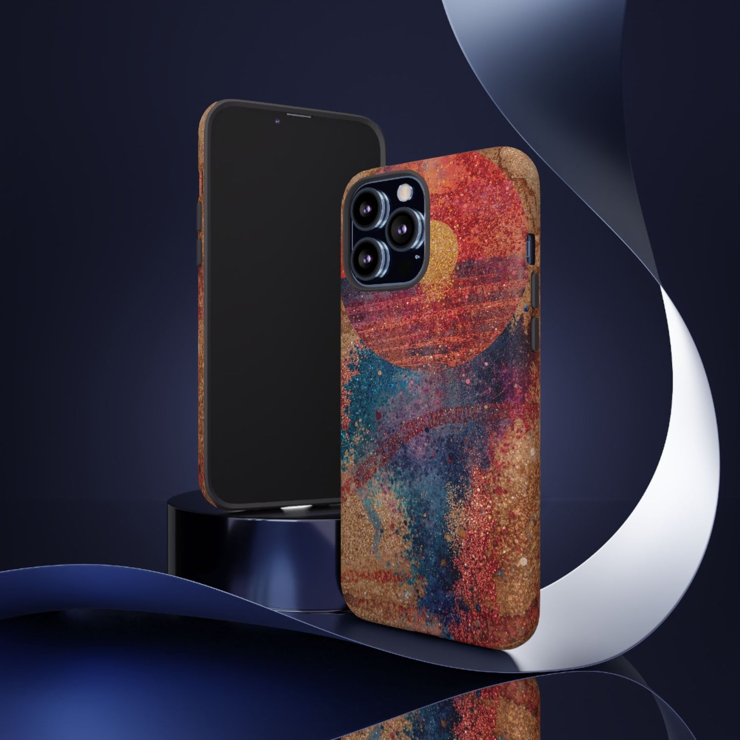 Retro Sunset Tough Phone Case