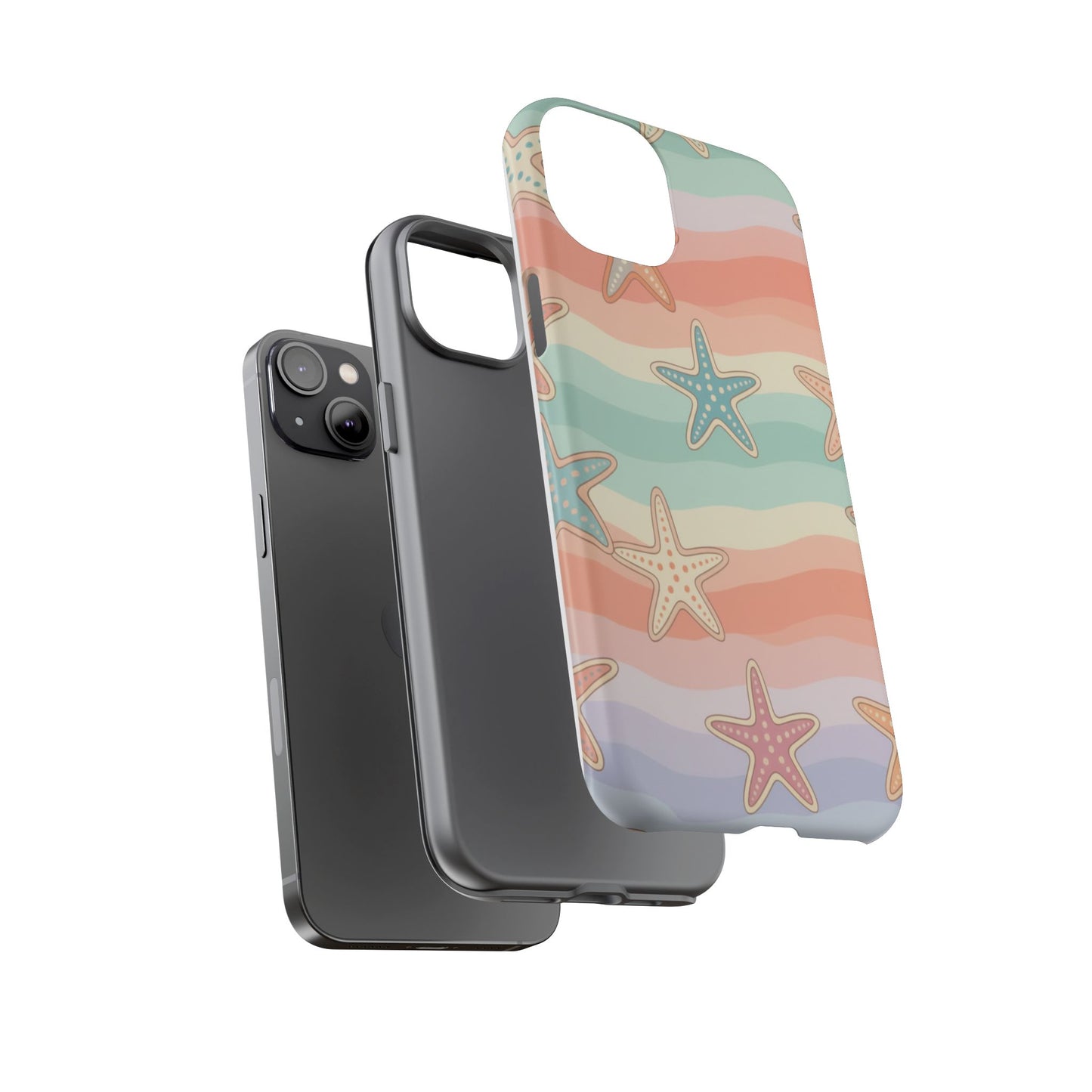 Starfish Wave Tough Phone Case — Pastel Beach Protective Cover
