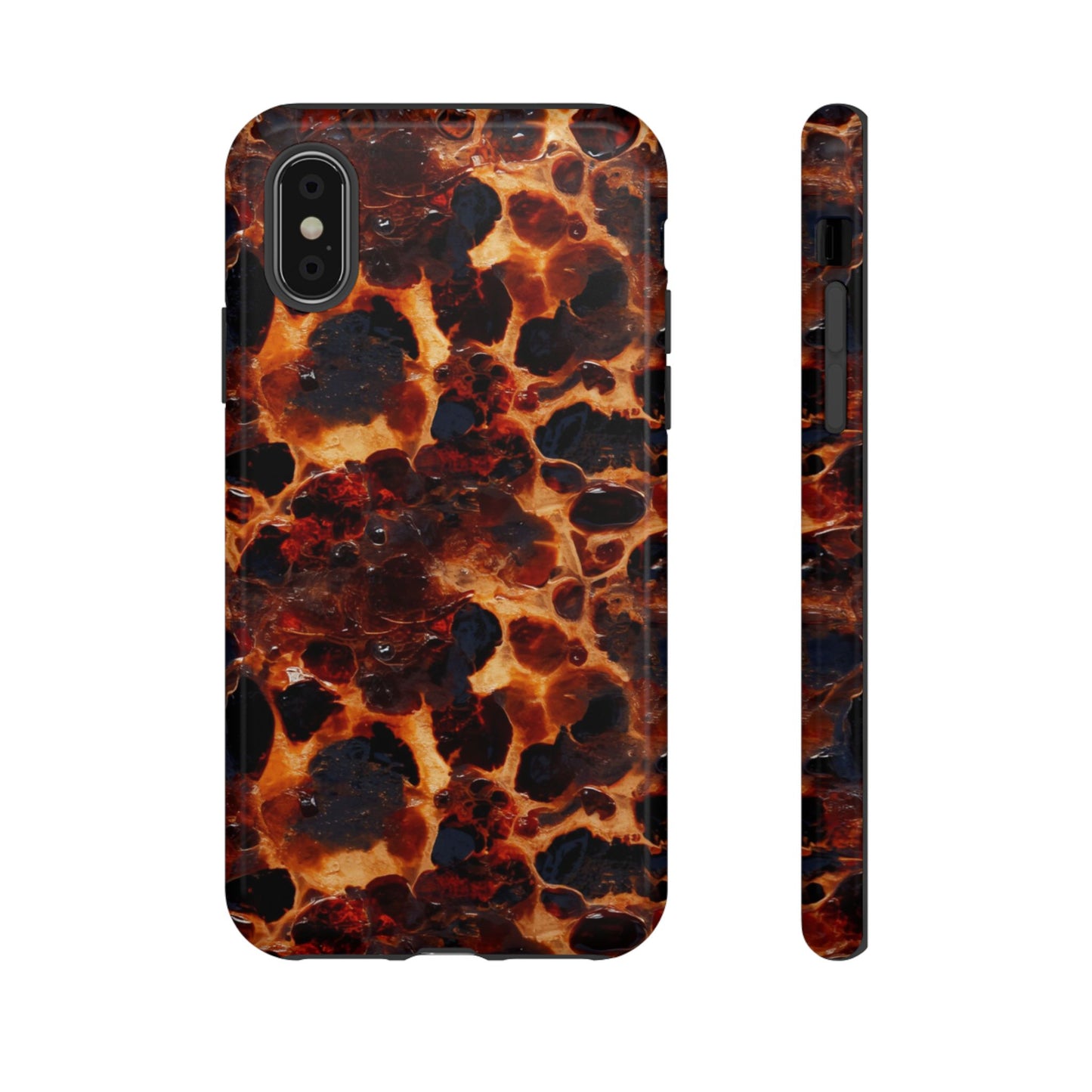 Tortoiseshell Phone Case — Protective iPhone Cover with Classic Amber Pattern