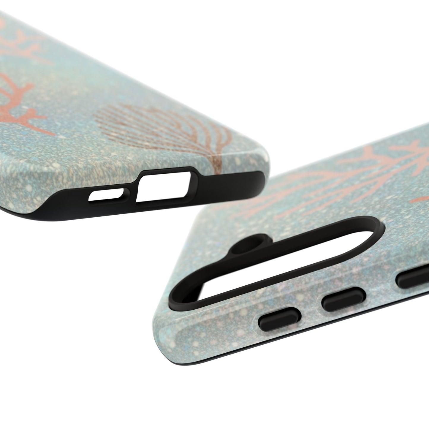 Seafoam Sparkle Phone Case – Coral & Seashell Tough Case