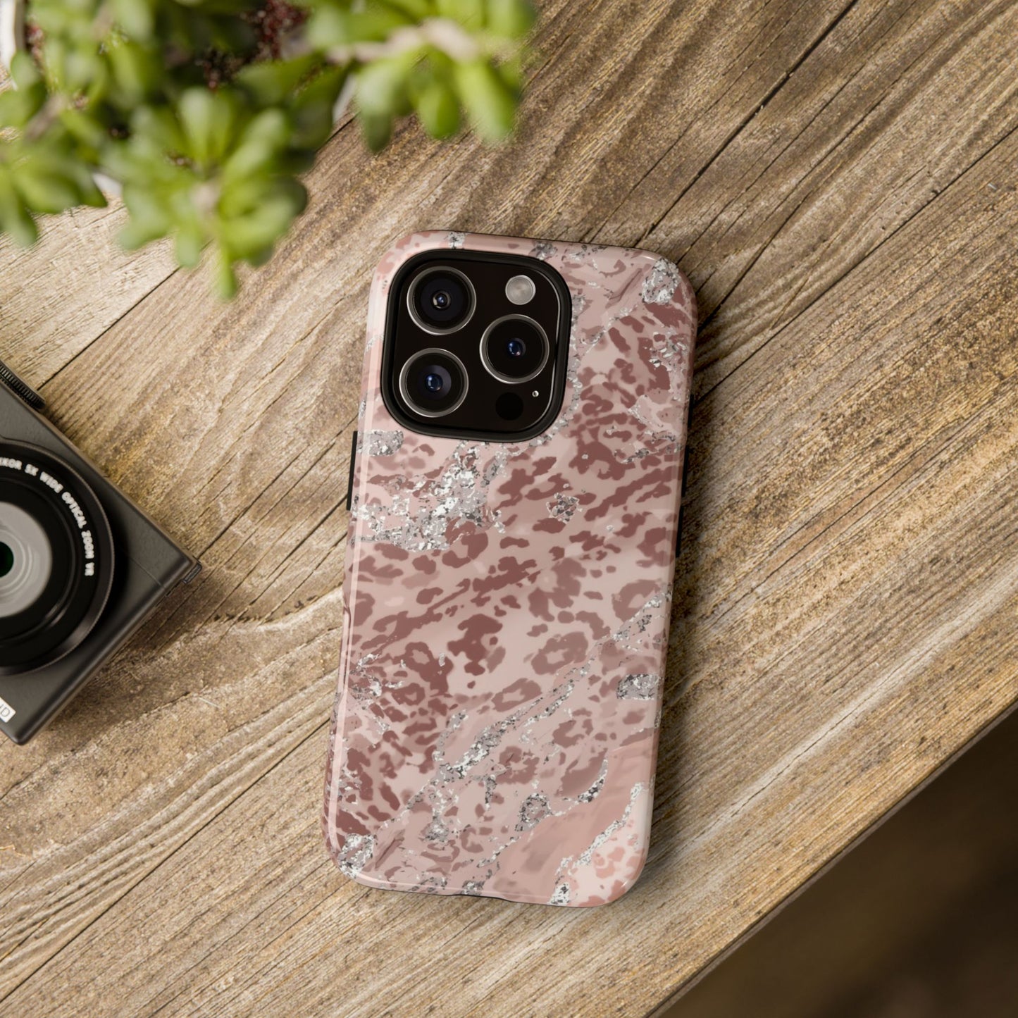 Tropical Monstera Phone Case — Colorful Leaf Protective Tough Case