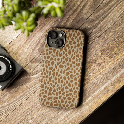 Leopard Print Tough Phone Case — Slim Protective Animal Pattern