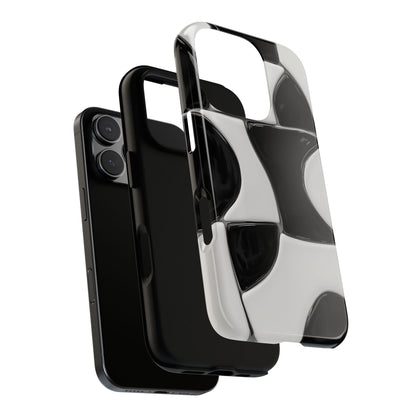 Black & White Abstract Pattern Tough Phone Case