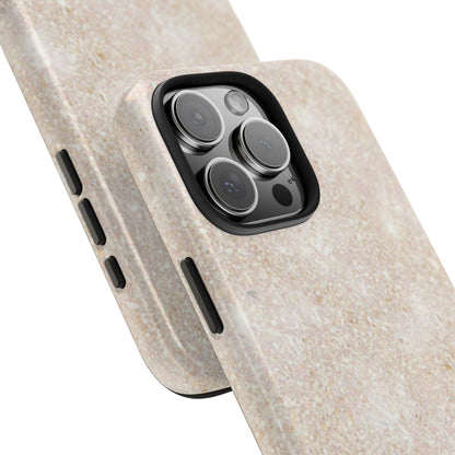 Marble Texture Tough Phone Case — Sandstone Protective Phone Cover