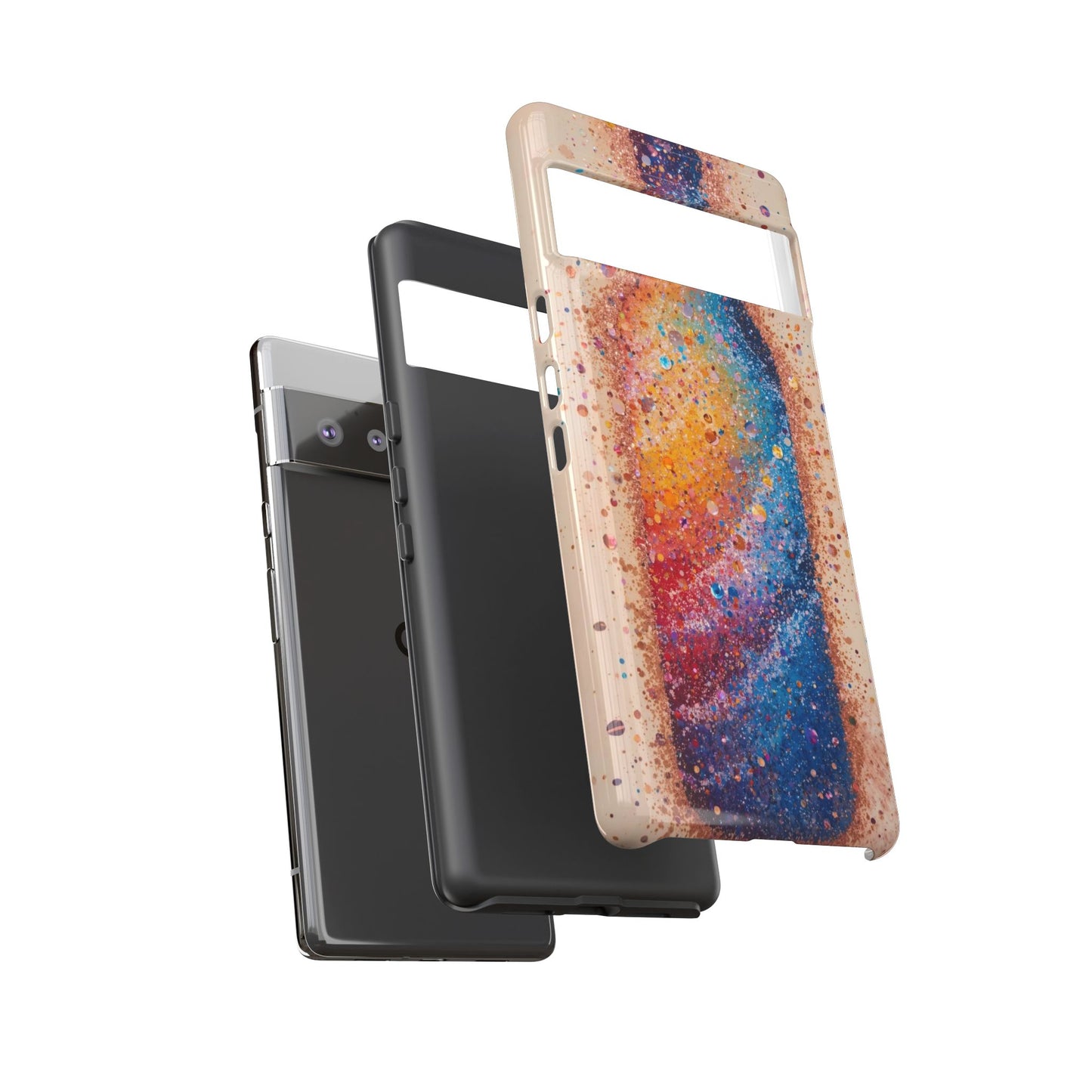 Galaxy Bottle Tough Phone Case — Colorful Nebula Splash iPhone Cover