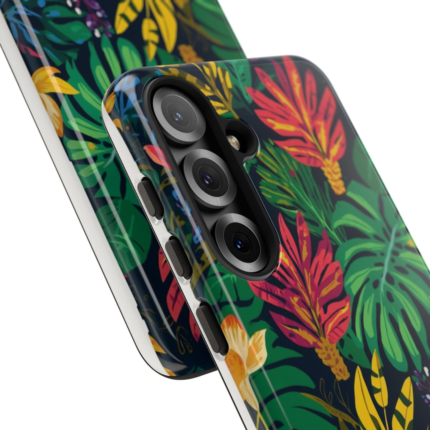 Tropical Floral Phone Case — Vibrant Jungle Leaf Protective Cover