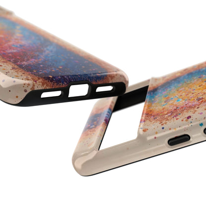 Galaxy Bottle Tough Phone Case — Colorful Nebula Splash iPhone Cover