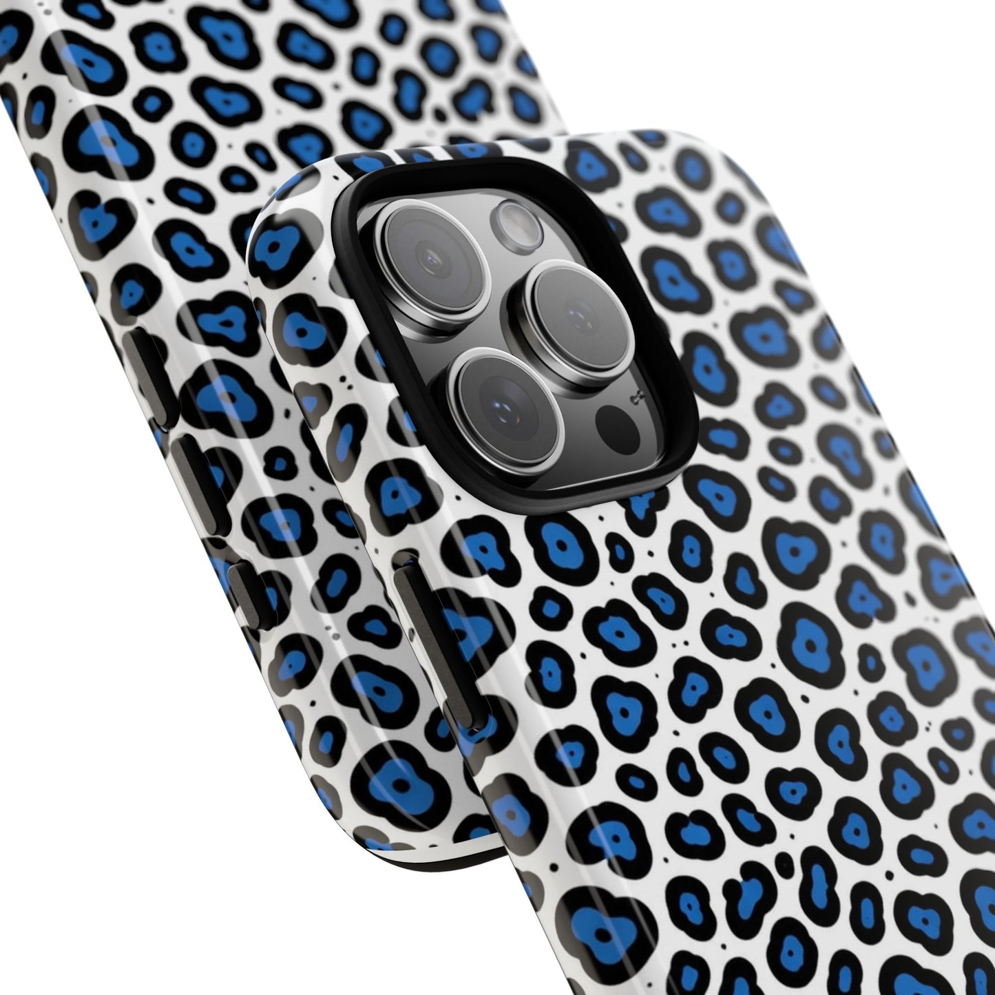 Blue Leopard Print Phone Case – Tough Protective Cover