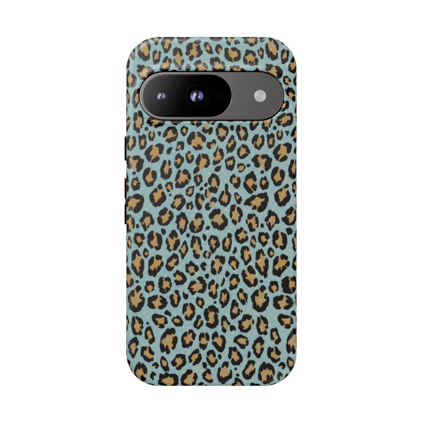 Leopard Print Tough Phone Case - Blue Cheetah Protective Cover