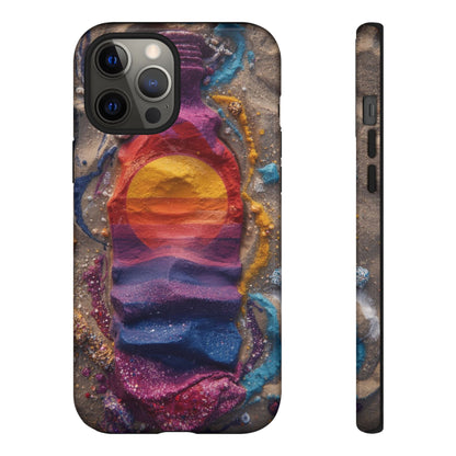 Phone Case — Colorful Sand Art Sunset Tough Protective Case