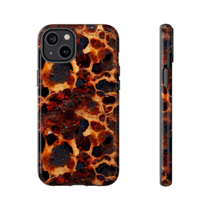 Tortoiseshell Phone Case — Protective iPhone Cover with Classic Amber Pattern