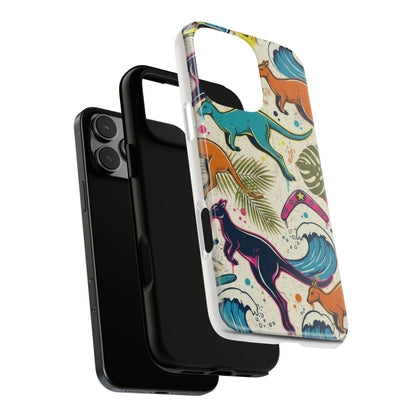 Tough Cases — Colorful Surfing Kangaroo Phone Case