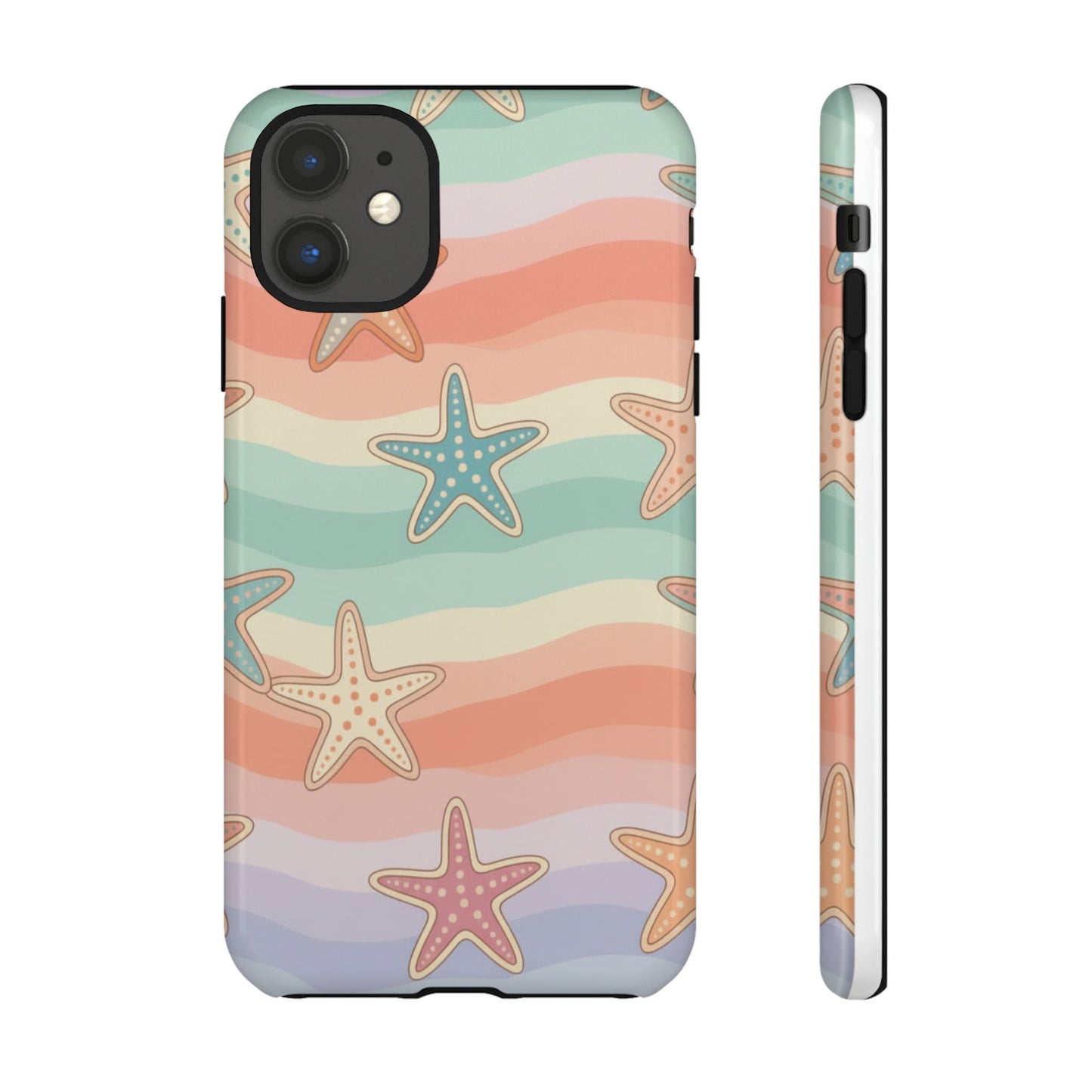Starfish Wave Tough Phone Case — Pastel Beach Protective Cover