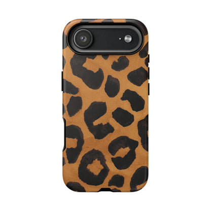 Leopard Print Tough Phone Case — Protective Animal Print iPhone Case