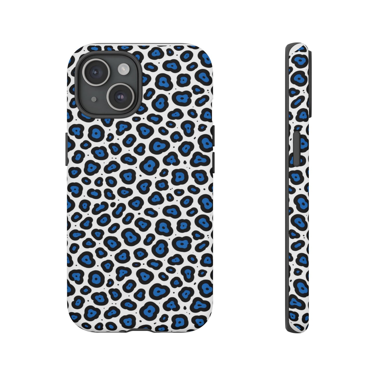 Blue Leopard Print Phone Case – Tough Protective Cover