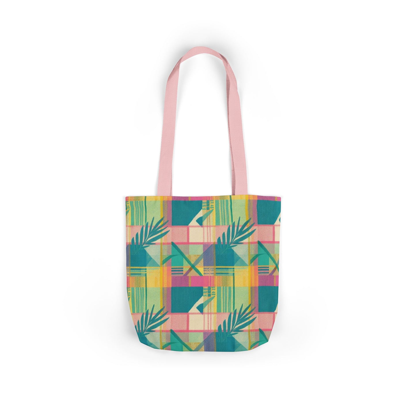Tropical Geometric Canvas Tote