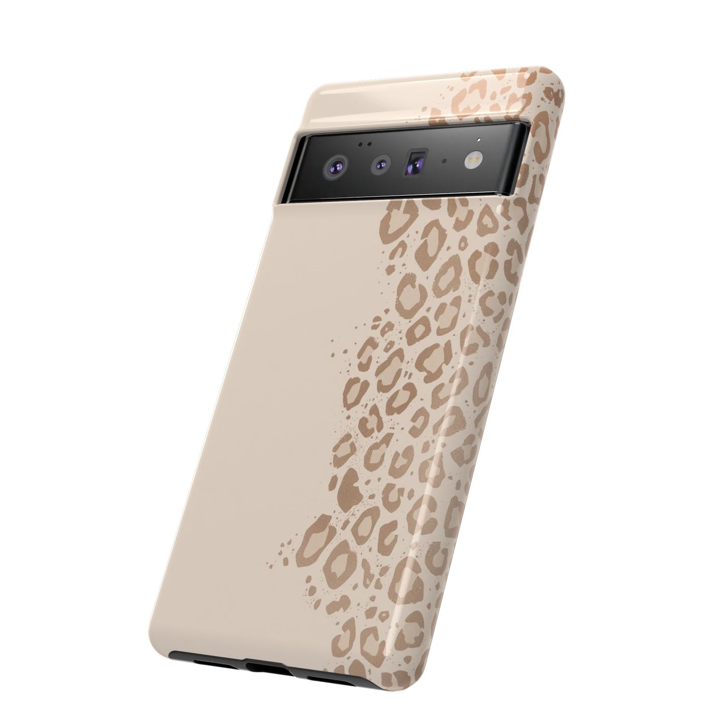 Phone Case – Beige Leopard Print Protective Cover