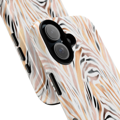 Tough Case — Neutral Watercolor Tiger Stripe Phone Case