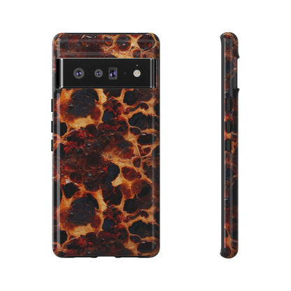 Tortoiseshell Phone Case — Protective iPhone Cover with Classic Amber Pattern