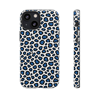 Blue Leopard Print Phone Case – Tough Protective Cover