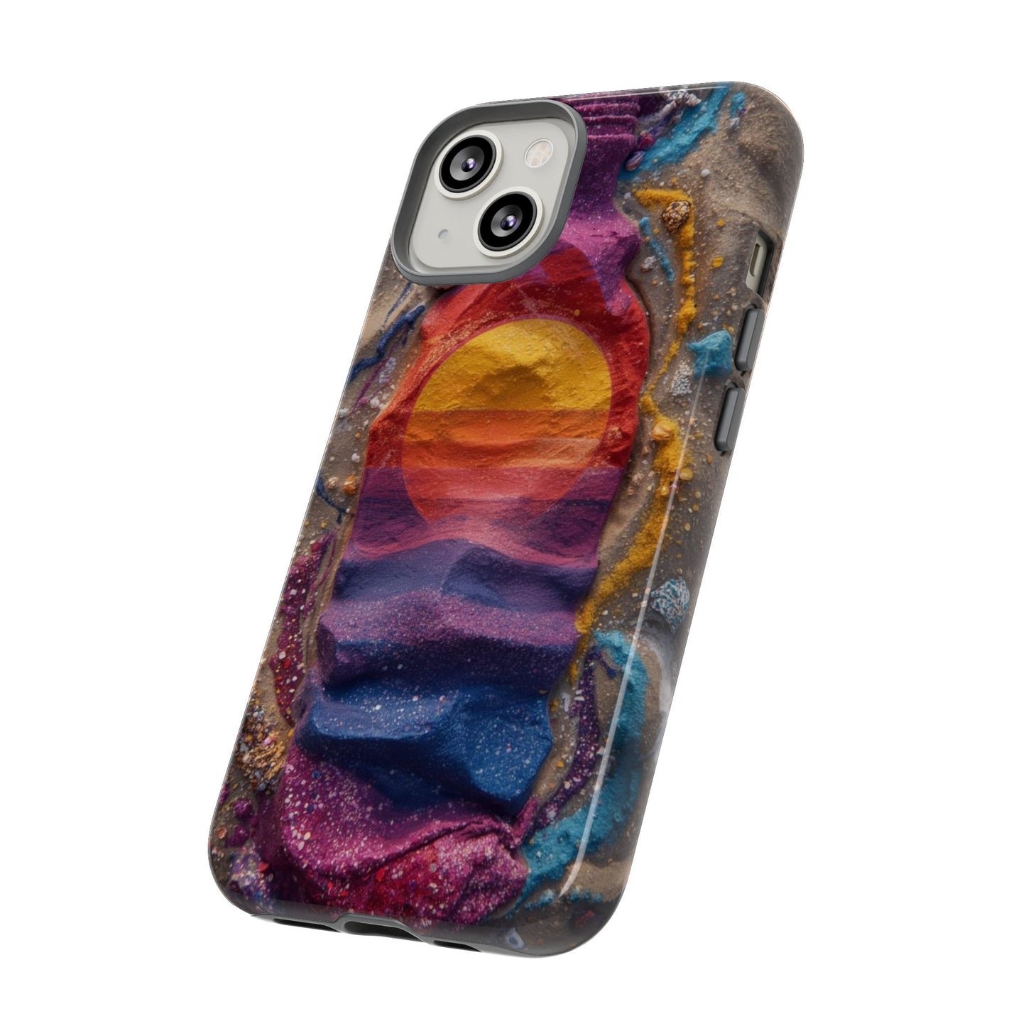 Phone Case — Colorful Sand Art Sunset Tough Protective Case
