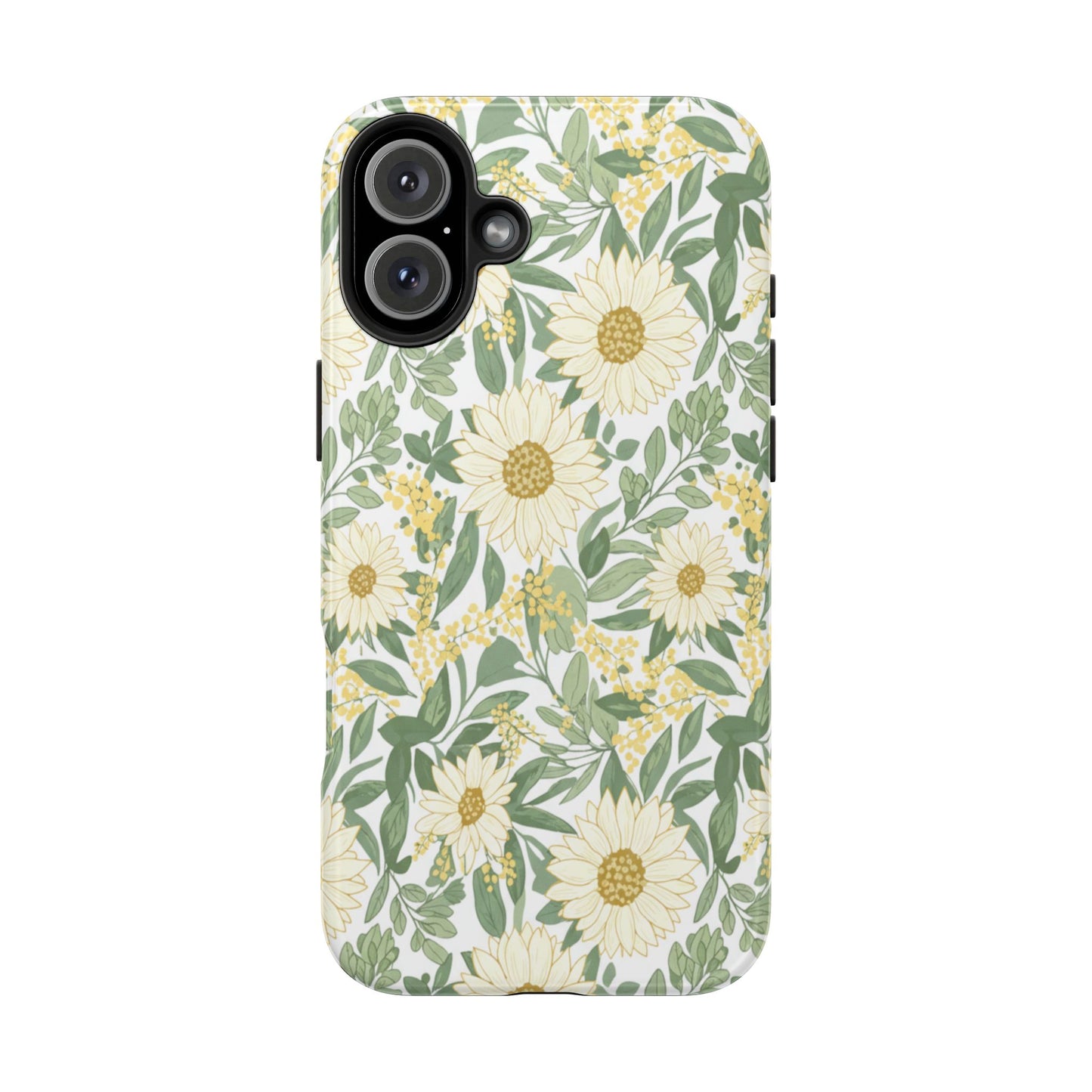 Daisy Meadow Tough Phone Case — Floral Protective Phone Cover