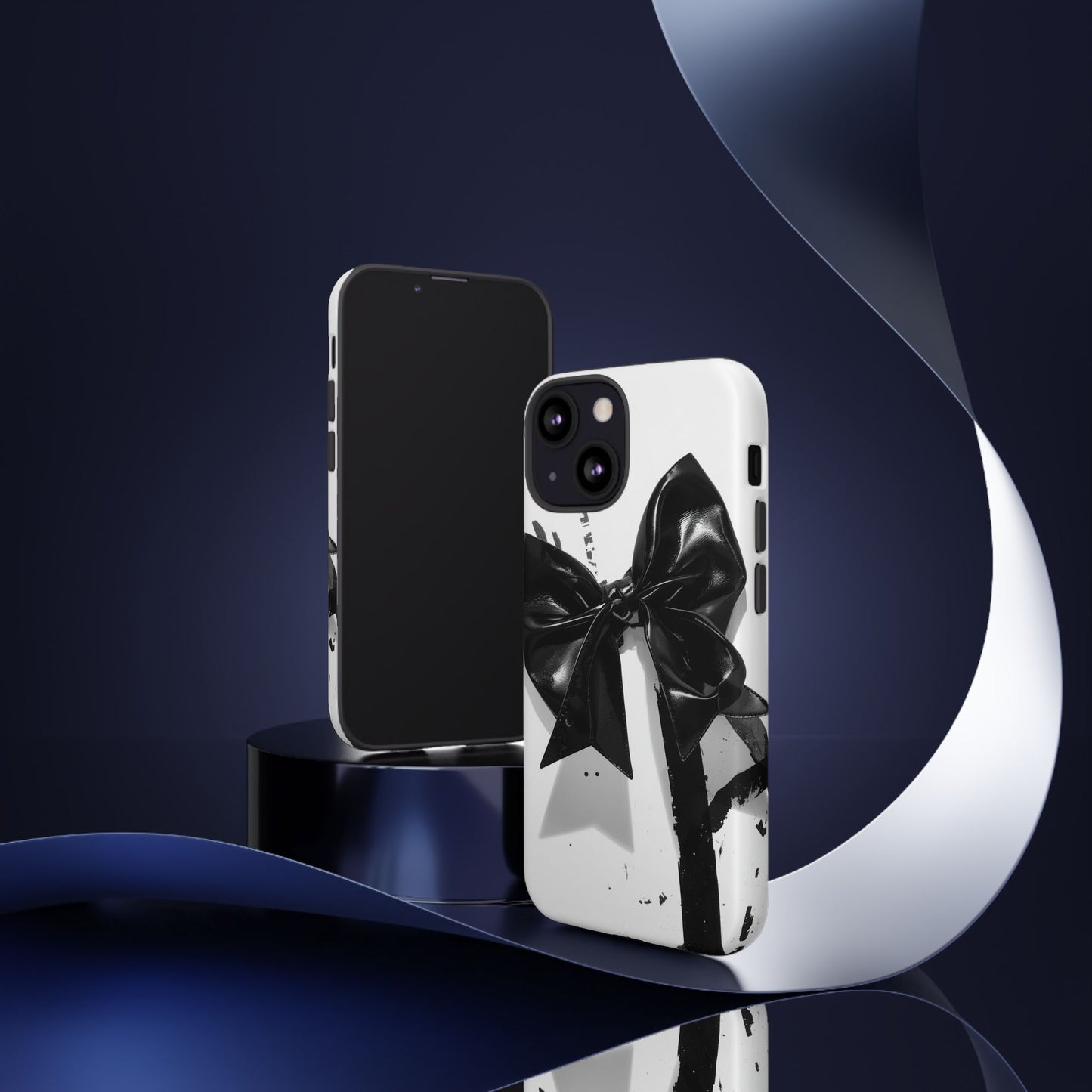 Phone Case — Black Bow Graphic Protective Cover