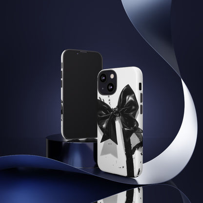 Phone Case — Black Bow Graphic Protective Cover