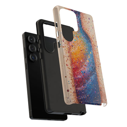 Galaxy Bottle Tough Phone Case — Colorful Nebula Splash iPhone Cover
