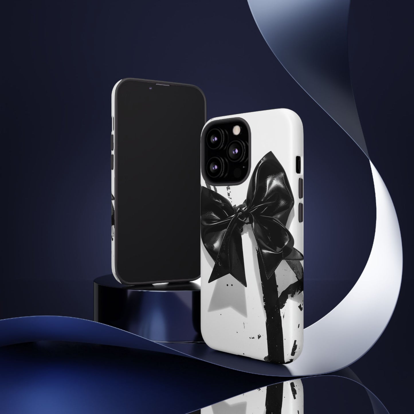 Phone Case — Black Bow Graphic Protective Cover