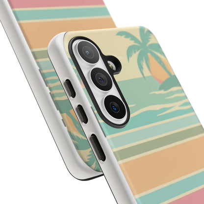 Tough Case — Retro Pastel Sunset Palm Tree Phone Case