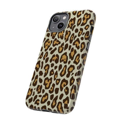 Leopard Print Tough Phone Case — Durable Protective Animal Print Case