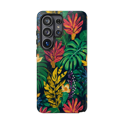 Tropical Floral Phone Case — Vibrant Jungle Leaf Protective Cover