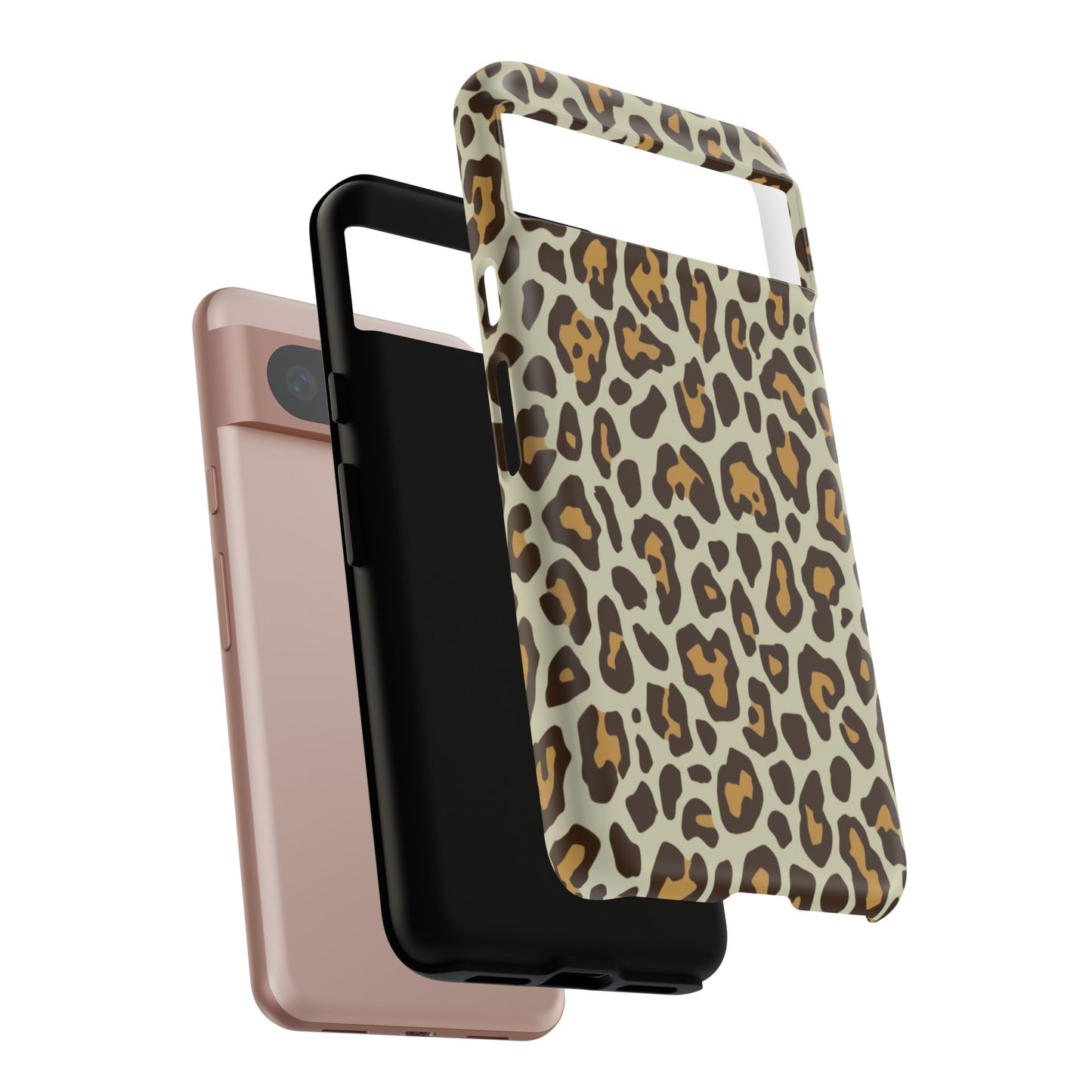 Leopard Print Tough Phone Case — Durable Protective Animal Print Case
