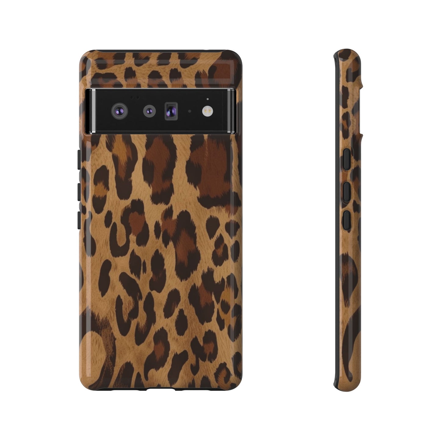 Leopard Print Tough Phone Case — Durable Animal Print Protective Cover