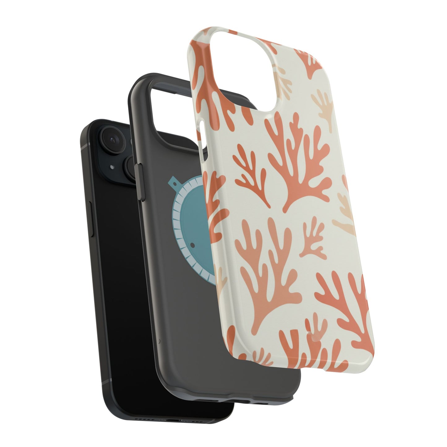 Coral Reef Magnetic Impact Phone Case — Protective MagSafe-Compatible Design